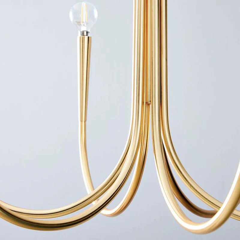 Modern Iron Chandelir For Living Room And Bedroom