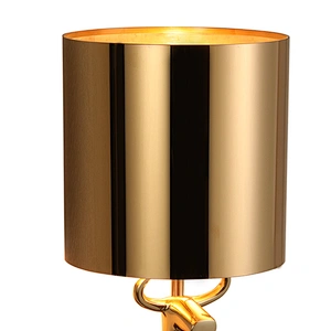 Modern indoor gold plated wall light stainless steel bedside wall lamp for room