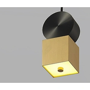 Modern Designer Dining Room Geometric Chandeliers Gold and Black Wire Drawing Iron Acrylic Chandeliers&pendant lights