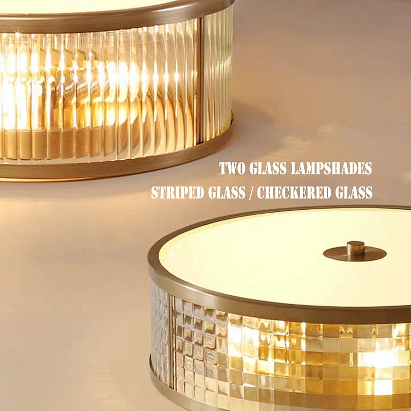 Creative personality simple clear glass round ceiling lamps for Hyatt