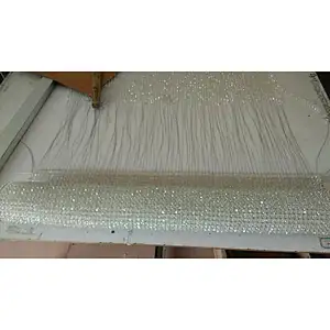 Modern clubhouse creative weaving pineapple pearl fishnet crystal chandelier
