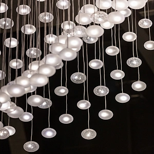 Modern luxury dining hotel lobby large wedding ceiling lights chandeliers