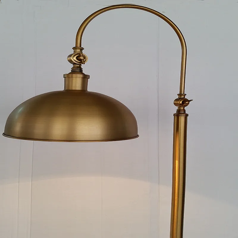 Antique Bronze Sofa Standing Floor Lamp For Hotel Led Bedroom Floor Lamps