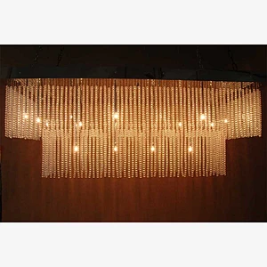 Modern pendant light dining room  hotel large luxury  K9 crystal chandelier lighting
