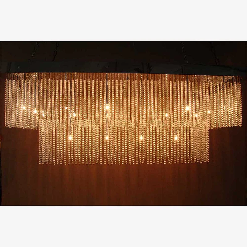 Modern pendant light dining room  hotel large luxury  K9 crystal chandelier lighting
