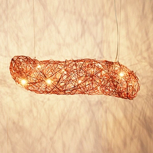 Modern decorative lighting led aluminum wire ball pendant lamp