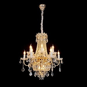 Modern K9 High Quality Glass Crystal  Luxury Decorative Ceiling Lamp  Led Chandelier