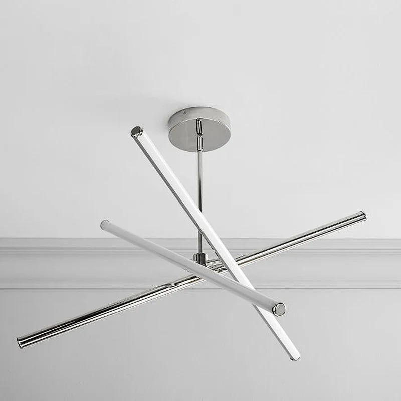 Modern LED Steel Chandelier In Gold For Dining Chandeliers Pendant Lights