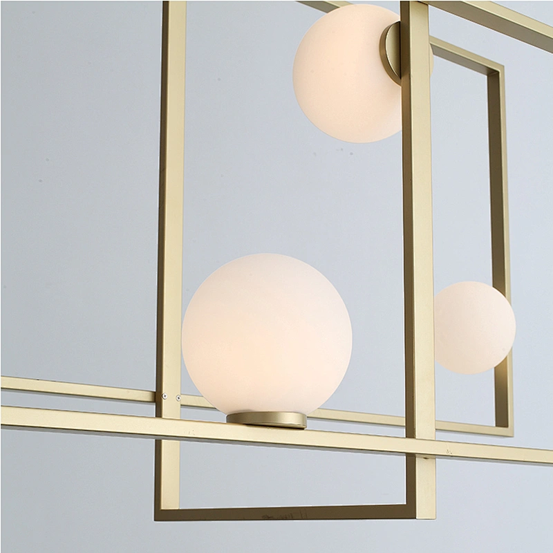 Ball Hotel Home Decoration Lighting LED Ceiling Lamp Designer Innovative Design Metal Frame Glass Modern Iron Aluminum 80 360 85