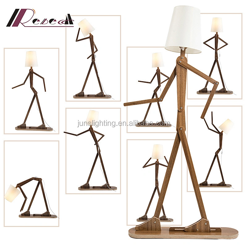 Creative funny man shape adjustable floor lamp