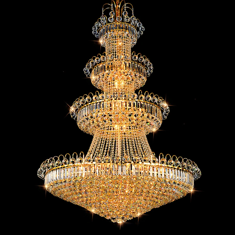Large hotel lobby stair luxury crystal chandeliers used hotel chandelier from hotel