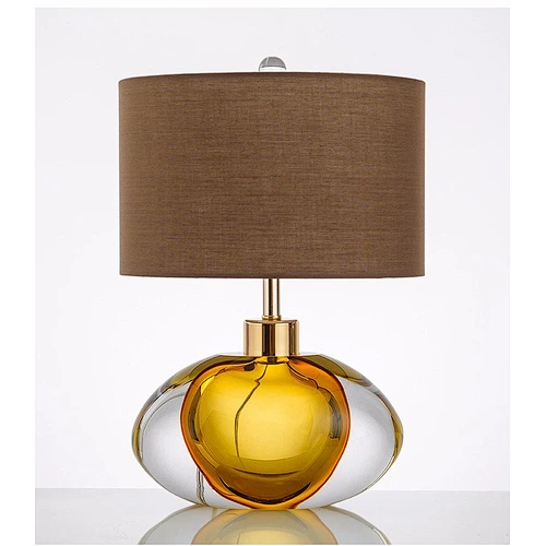 Modern Luxury Hotel Living Room Bedroom Bedside Table Lamp Seiko Glass Led Table Lamp