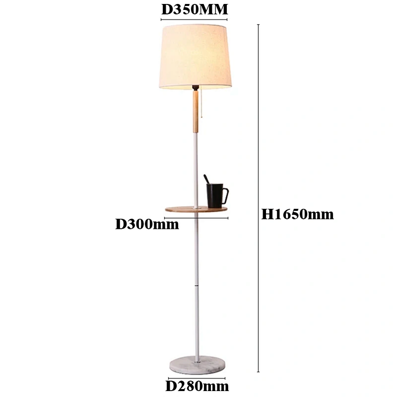 modern hotel living room standing light   woood metal floor lamp