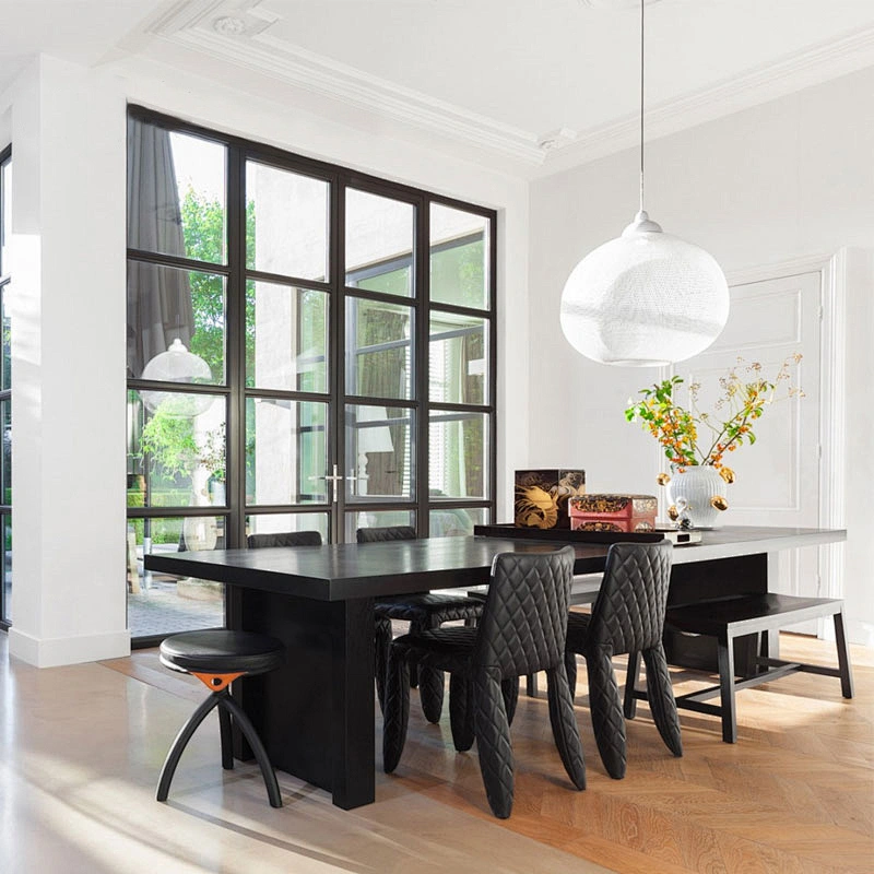 Modern nordic designer kitchen and dining black rattan hanging pendant light