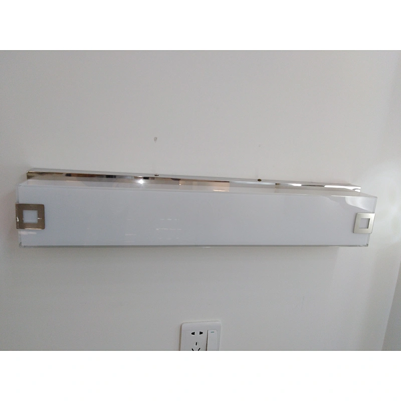 Custom Hotel Decor Stainless Steel Chromium Mirror Wall Light Atmospheric Glass Home Decor Hotel Bathroom Wall Lamp 15W/21W/30W