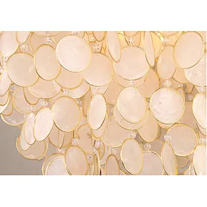 Decorative Luxury Custom Lighting Seashell Bubble Chandelier Modern Simple Design European Creative Shell Bedroom Pendant Lamp