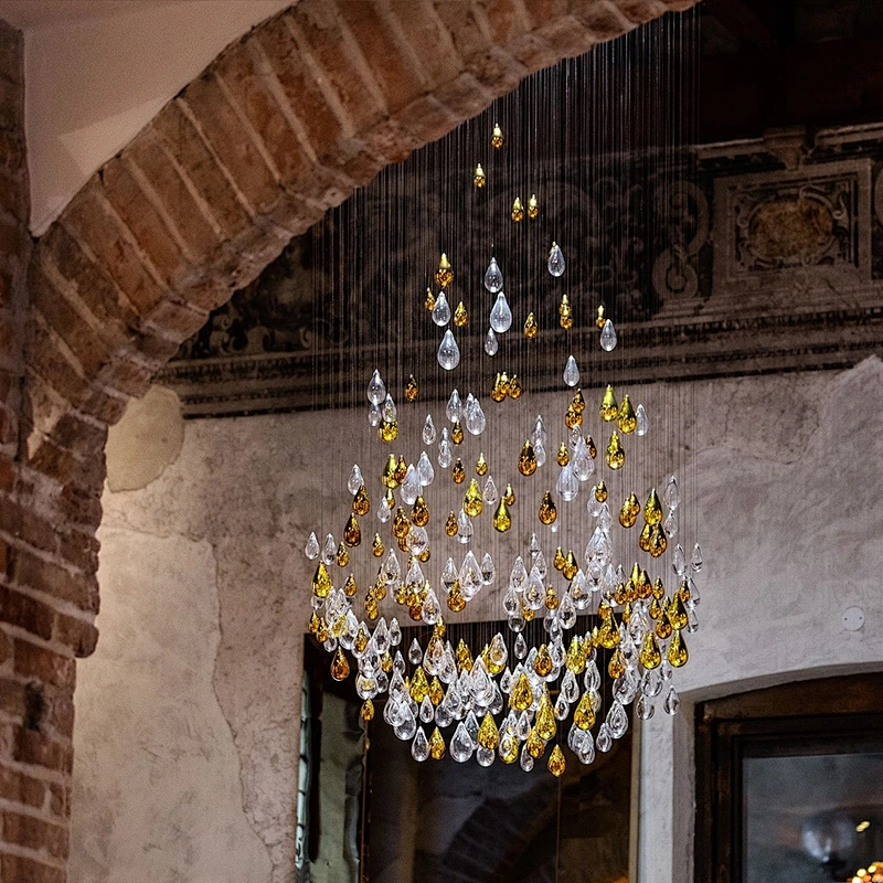 Modern luxury living room restaurant pendant lights ceiling crystal glass chandelier