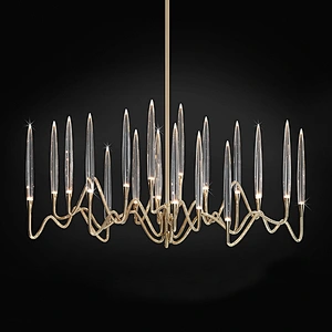 Modern Interior Led  Crystal Glass Chandelier Design For Villa And Hotel Pendant Light