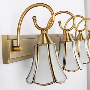 European style creative luxury hotel led wall lamp bathroom makeup up vanity mirror light lighting