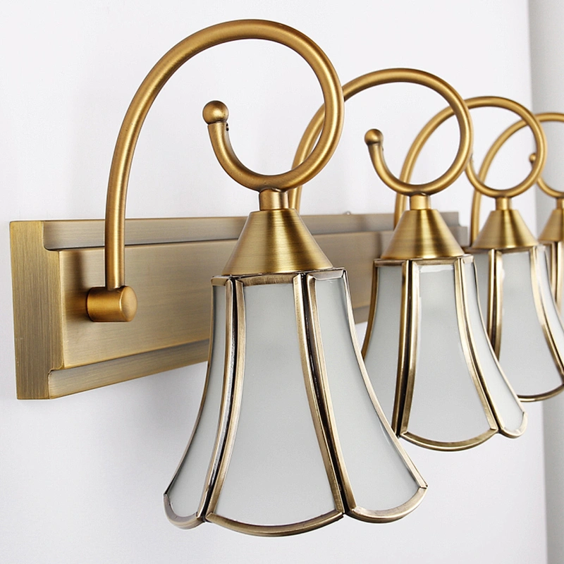 European style creative luxury hotel led wall lamp bathroom makeup up vanity mirror light lighting