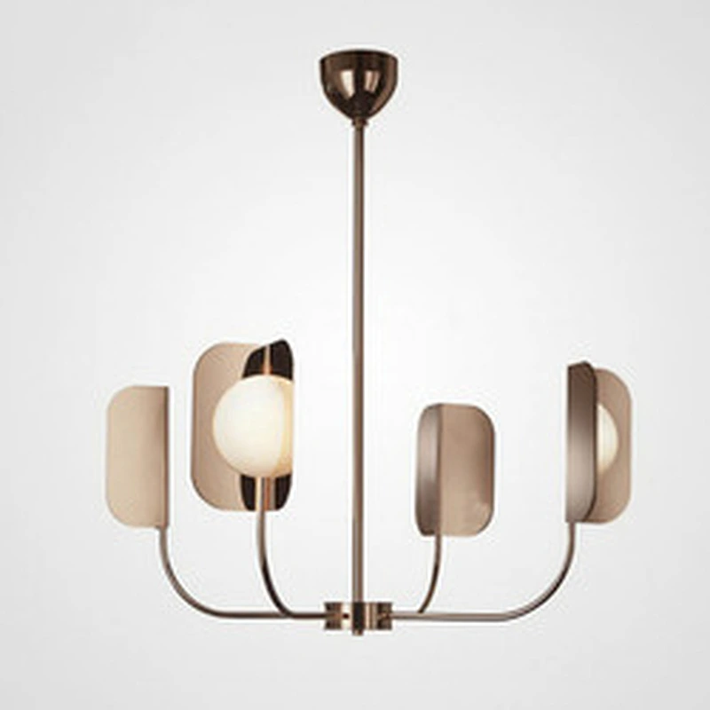 Modern G9 LED Home Lighting Iron Tawny&Red Chandelier Luxury Custom  Acrylic Chandelier Designer for Home