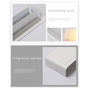 Modern black and white LED aluminum acrylic hotel waterproof bathroom mirror wall lights custom bedroom dressing table lamp IP44