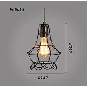Retro Chandelier Pendant Lights Restaurant Bar Black Lights Design Lighting Hanging Antique Industrial