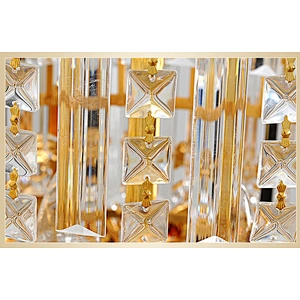 Luxury hotel lobby custom designed iron crystal chandelier European style villa large chandelier staircase long chandelier