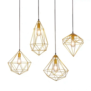 Zhongshan Brass rough design iron cone pendant lamp