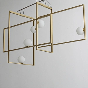 Ball Hotel Home Decoration Lighting LED Ceiling Lamp Designer Innovative Design Metal Frame Glass Modern Iron Aluminum 80 360 85
