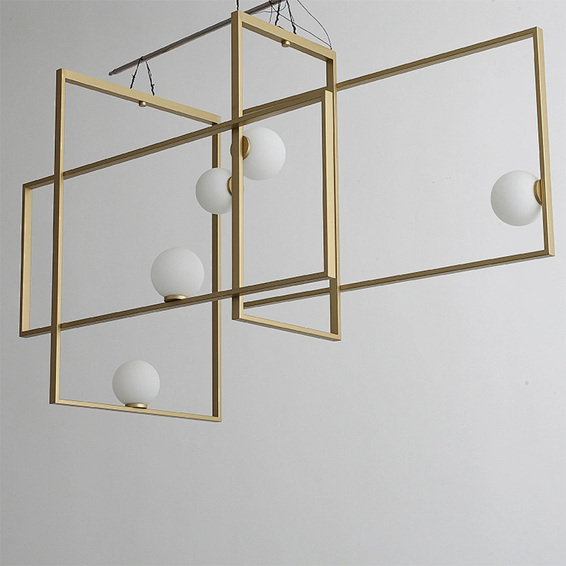 Ball Hotel Home Decoration Lighting LED Ceiling Lamp Designer Innovative Design Metal Frame Glass Modern Iron Aluminum 80 360 85