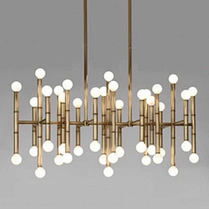 Modern Gold Branch Nordic Creative Bamboo Festival Chandelier Pendant Lights