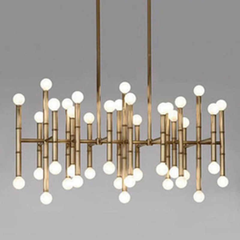 Modern Gold Branch Nordic Creative Bamboo Festival Chandelier Pendant Lights