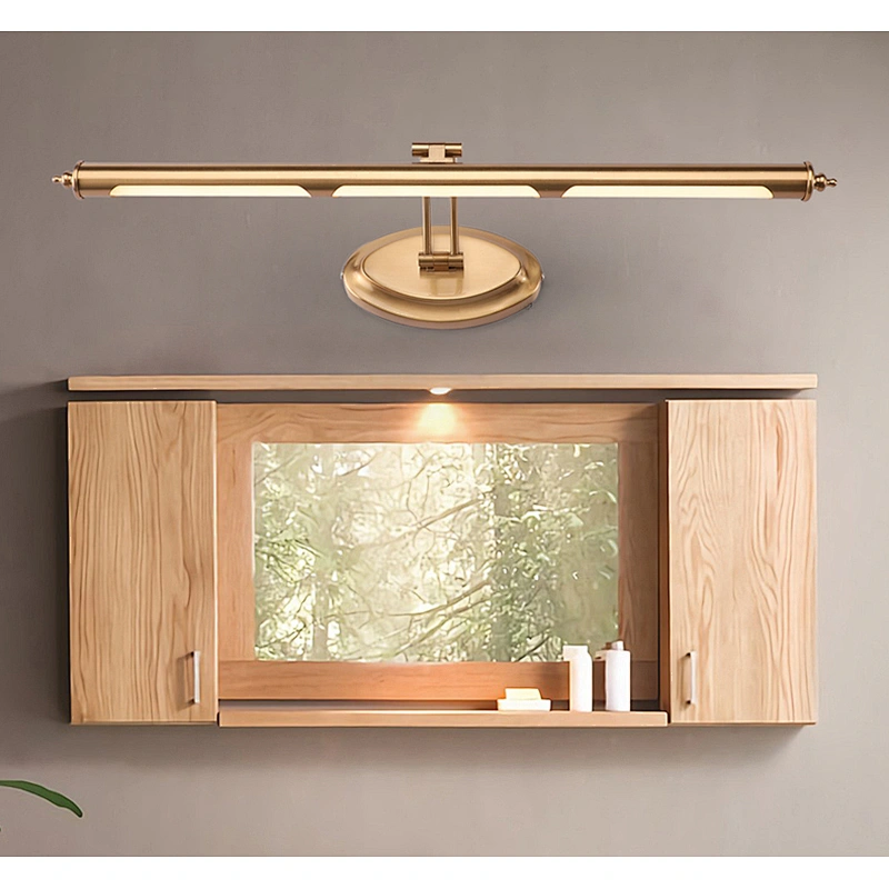 High Quality Classic aluminum Gold Waterpropf  Mirror Wall Light Custom Hotel  Iron LED  9W 12W 16W IP44 Wall Light