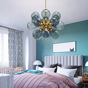 Postmodern Italian romantic bedroom creative personality light luxury  led  pendant lamp