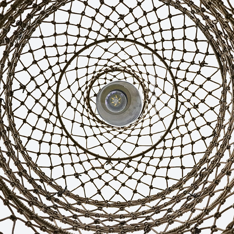 Rebecca Lighting Fish Cage Design Rattan Hotel Project Pendant Lamps For Hyatt
