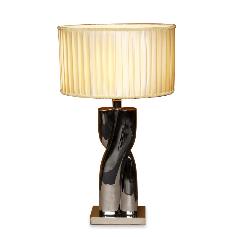Contemporary style new design resin nightstand table lamp for hotel use