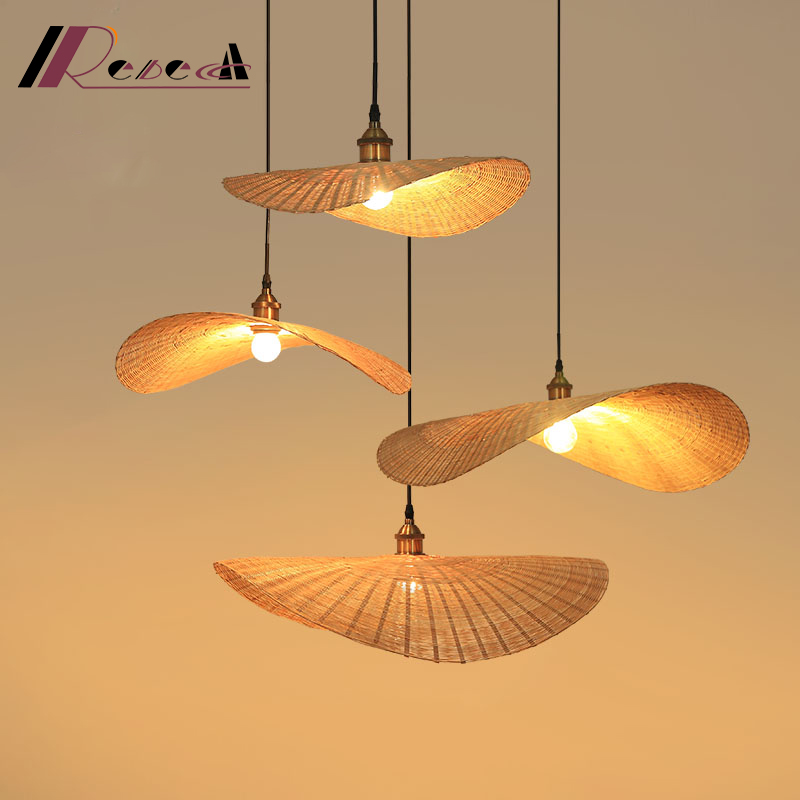 Southeast Asia Bamboo art light creative restaurant teahouse LED hotel chandelier