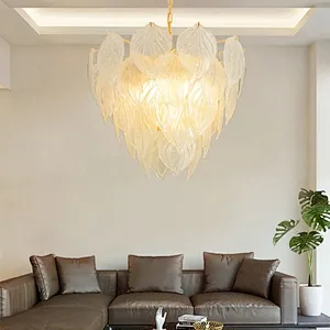 Modern decorative indoor clear crystal hanging pendent lamp chandeliers pendant lights