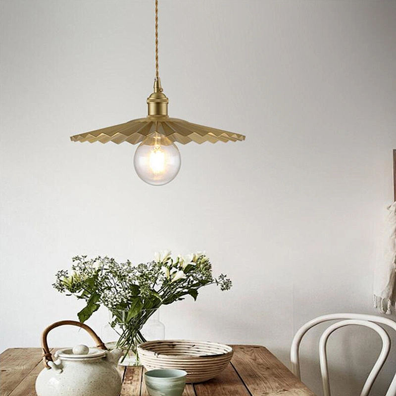 Modern Dome Kitchen Dining Lighting Brass Light Pendant Lights Gold Copper European Residential