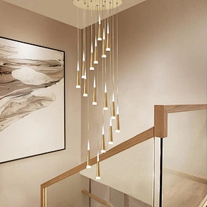 Hot sale decoration lighting chandelier hotel office staircase LED ceiling light