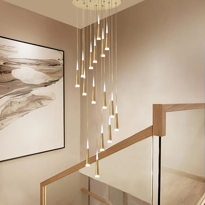 Hot sale decoration lighting chandelier hotel office staircase LED ceiling light