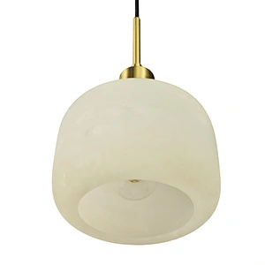 Simple design modern marble lampshade e27 indoor lighting small chandelier pendant lamp