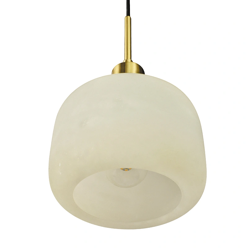 Simple design modern marble lampshade e27 indoor lighting small chandelier pendant lamp