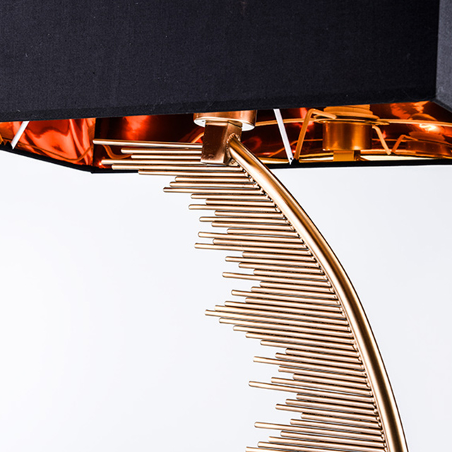 Nordic style vintage retro bedroom Brass Metal Table Lamp