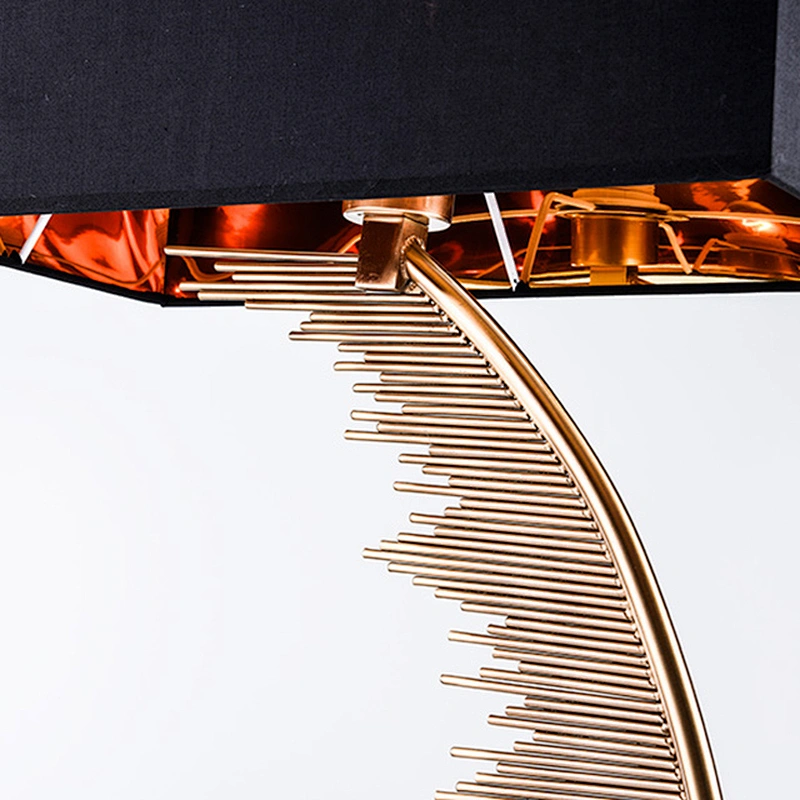 Nordic style vintage retro bedroom Brass Metal Table Lamp