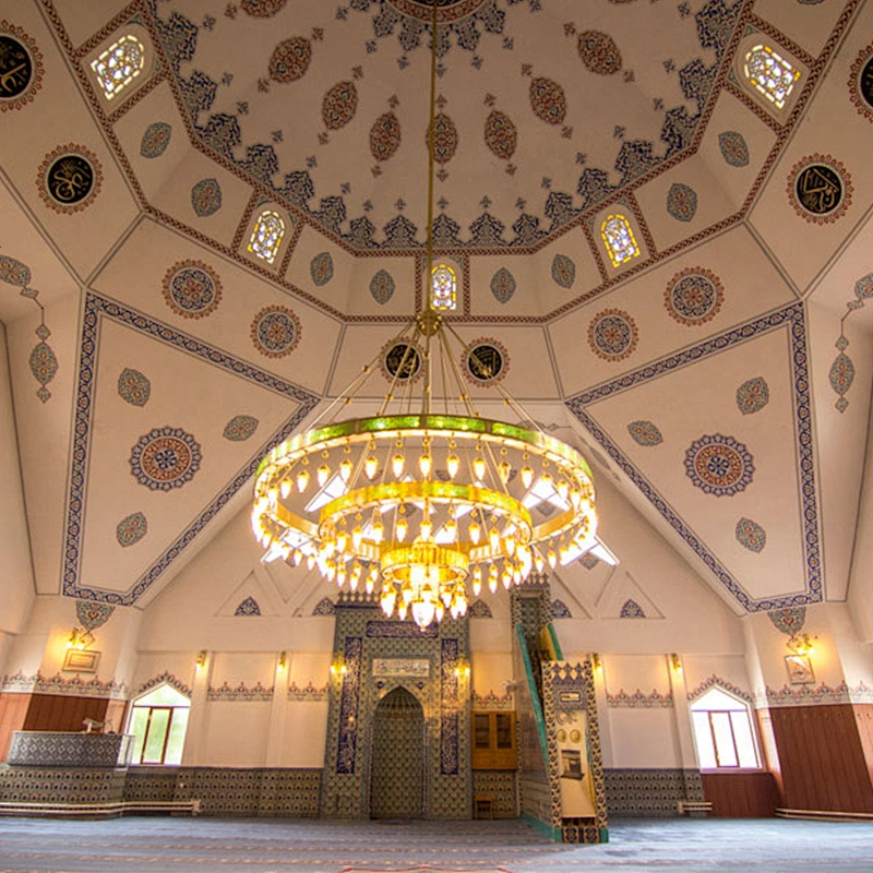 Custom Made Design Mosque Islam Copper Crystal Lighting Islamic Chandelier