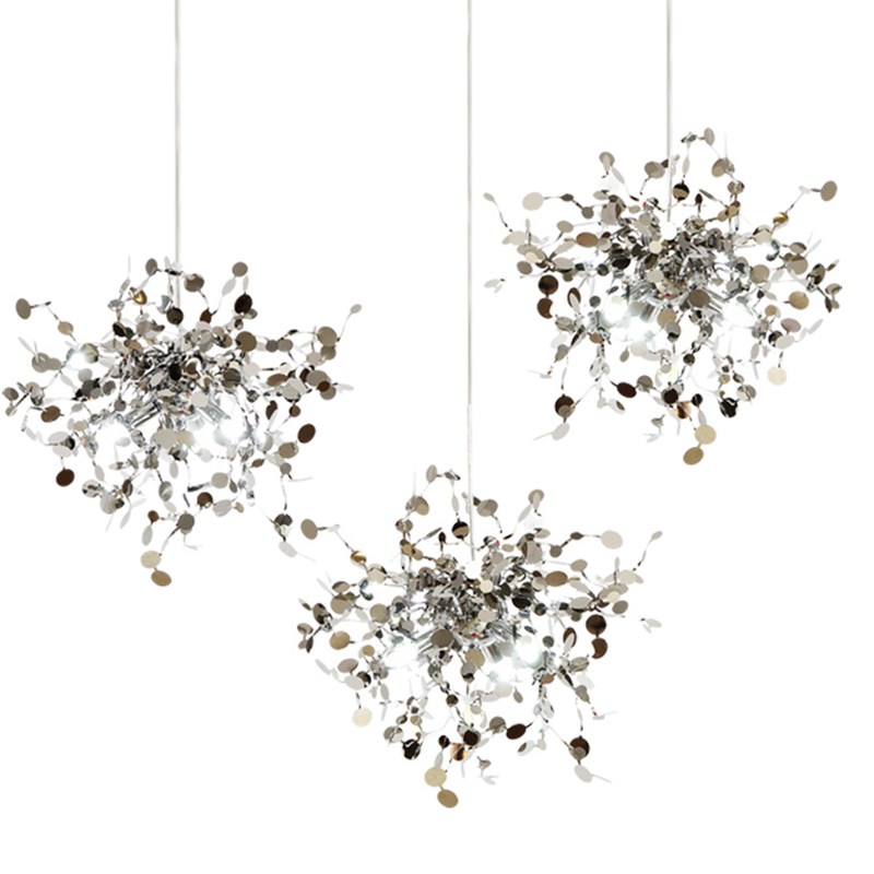 Postmodern Simple Atmosphere North European Style Clear Crystal Hanging Lamp