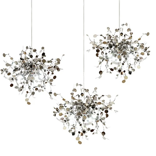 Postmodern Simple Atmosphere North European Style Clear Crystal Hanging Lamp