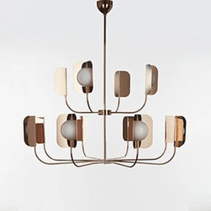 Modern G9 LED Home Lighting Iron Tawny&Red Chandelier Luxury Custom  Acrylic Chandelier Designer for Home